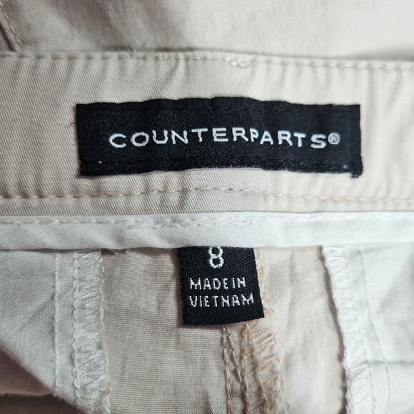 Light Pink Cotton Blend Shorts Size 8 - Picture 3 of 4